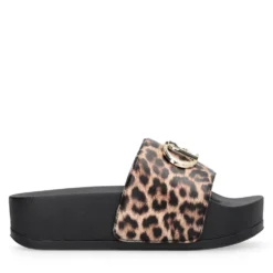 Ciabatte Platform LIU JO Mykonos 01 in Gomma stampa Animalier