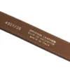 Cintura Uomo in Pelle di Vitello Spazzolato color Cognac 3,5cm - Made in Italy