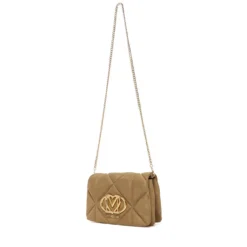 Clutch con Tracolla LOVE MOSCHINO in Tessuto Soft color Sabbia