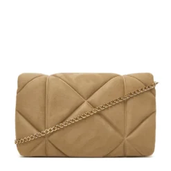 Clutch con Tracolla LOVE MOSCHINO in Tessuto Soft color Sabbia