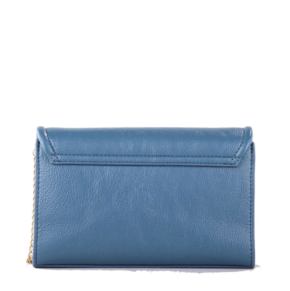 Clutch Donna con Tracolla LOVE MOSCHINO Avio con Placca Quadrata con Logo
