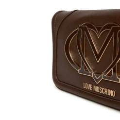 Clutch Donna con Tracolla LOVE MOSCHINO Testa di Moro con Maxi Logo