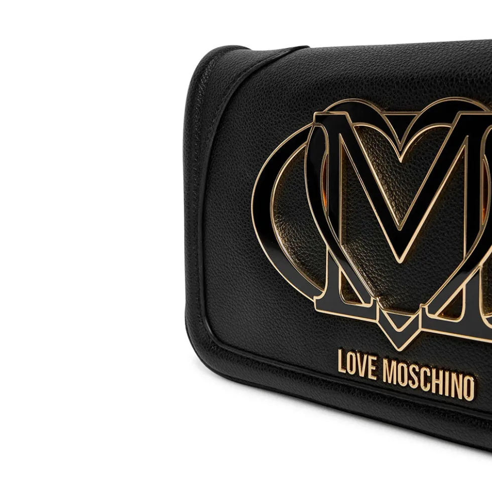 Clutch Donna con Tracolla LOVE MOSCHINO Nera con Maxi Logo