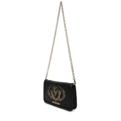 Clutch Donna con Tracolla LOVE MOSCHINO Nera con Maxi Logo