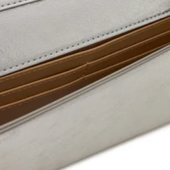 Clutch Donna con Tracolla LOVE MOSCHINO effetto Metallizzato Argento