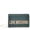 Clutch Donna con Tracolla LOVE MOSCHINO Verde con Maxi Logo