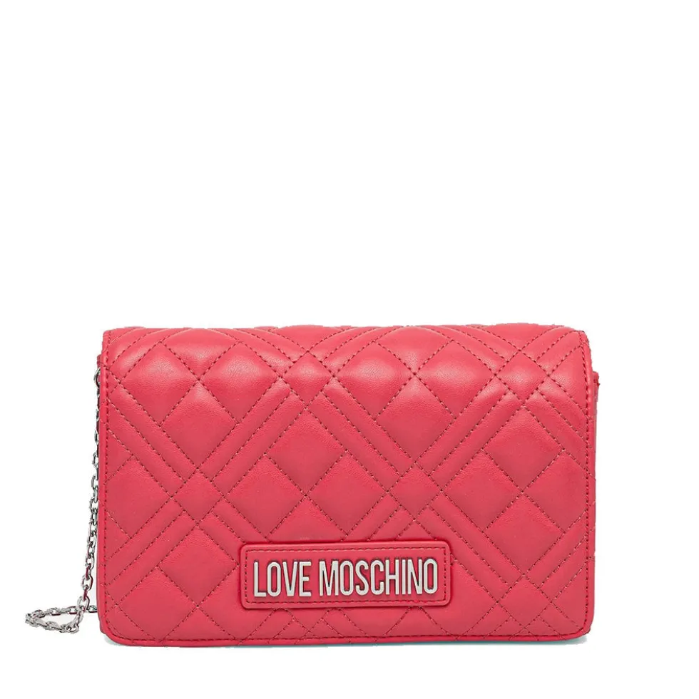 Clutch Donna con Tracolla LOVE MOSCHINO linea Quilted Fuxia