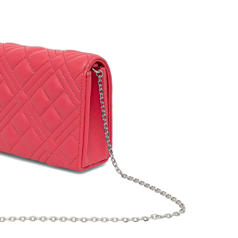 Clutch Donna con Tracolla LOVE MOSCHINO linea Quilted Fuxia