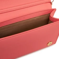Clutch Donna con Tracolla LOVE MOSCHINO linea Smart Daily Bag Lettering Logo Corallo