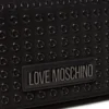 Clutch Donna con Tracolla LOVE MOSCHINO linea Glam Up Nera con Logo Canna di Fucile