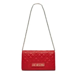 Clutch Donna con Tracolla LOVE MOSCHINO linea Smart Daily Quilted Rosso