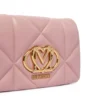 Clutch Trapuntata con Tracolla LOVE MOSCHINO linea Embossed Rosa