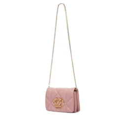 Clutch Trapuntata con Tracolla LOVE MOSCHINO linea Embossed Rosa