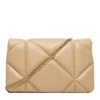 Clutch Trapuntata con Tracolla LOVE MOSCHINO linea Embossed Taupe