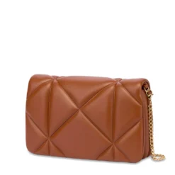 Clutch Trapuntata con Tracolla LOVE MOSCHINO linea Embossed color Castagna
