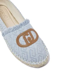 Espadrillas Donna LIU JO Capri 01 in Denim Jacquard Light Blue