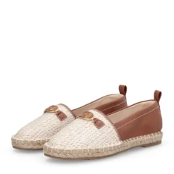 Espadrillas Donna LIU JO Capri 04 in Ecopelle e Rafia color Cuoio