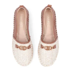 Espadrillas Donna LIU JO Capri 04 in Ecopelle e Rafia color Cuoio