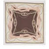 Foulard Donna 120 x 120 cm LIU JO in Tessuto Riciclato Beige Stampa Nastri
