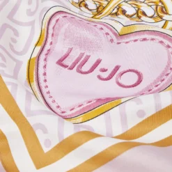 Foulard Donna 120 x 120 cm LIU JO in Tessuto stampa Fiocco Rosa