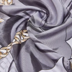 Foulard Donna 120 x 120 cm LIU JO in Tessuto stampa Fiocco Nero
