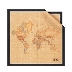 Foulard 50 x 50 cm 1A Classe Alviero Martini in Seta stampa Geo Classic e Nero 3250