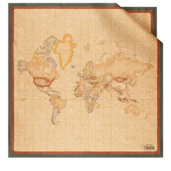 Foulard 90 x 90 cm 1A Classe Alviero Martini in Seta stampa Geo Classic e Verde Muschio 3190