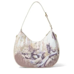 Hobo Bag Donna BRACCIALINI linea Cartoline stampa Madagascar