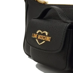 Hobo Bag Donna LOVE MOSCHINO in Pelle Nera