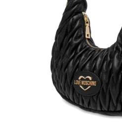 Hobo Bag Donna LOVE MOSCHINO Trapuntata Nera