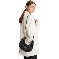 Hobo Bag Donna LOVE MOSCHINO Trapuntata Nera