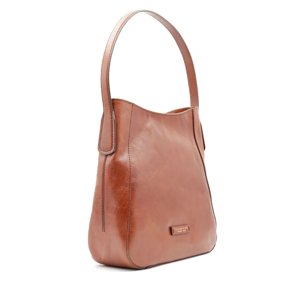 Hobo Bag Donna THE BRIDGE linea Maddalena in Pelle Marrone