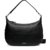 Hobo Bag Large con Tracolla LIU JO Nera con Logo Laserato Monogram