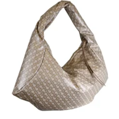 Hobo Bag Large GHERARDINI in Tessuto Softy color Creta