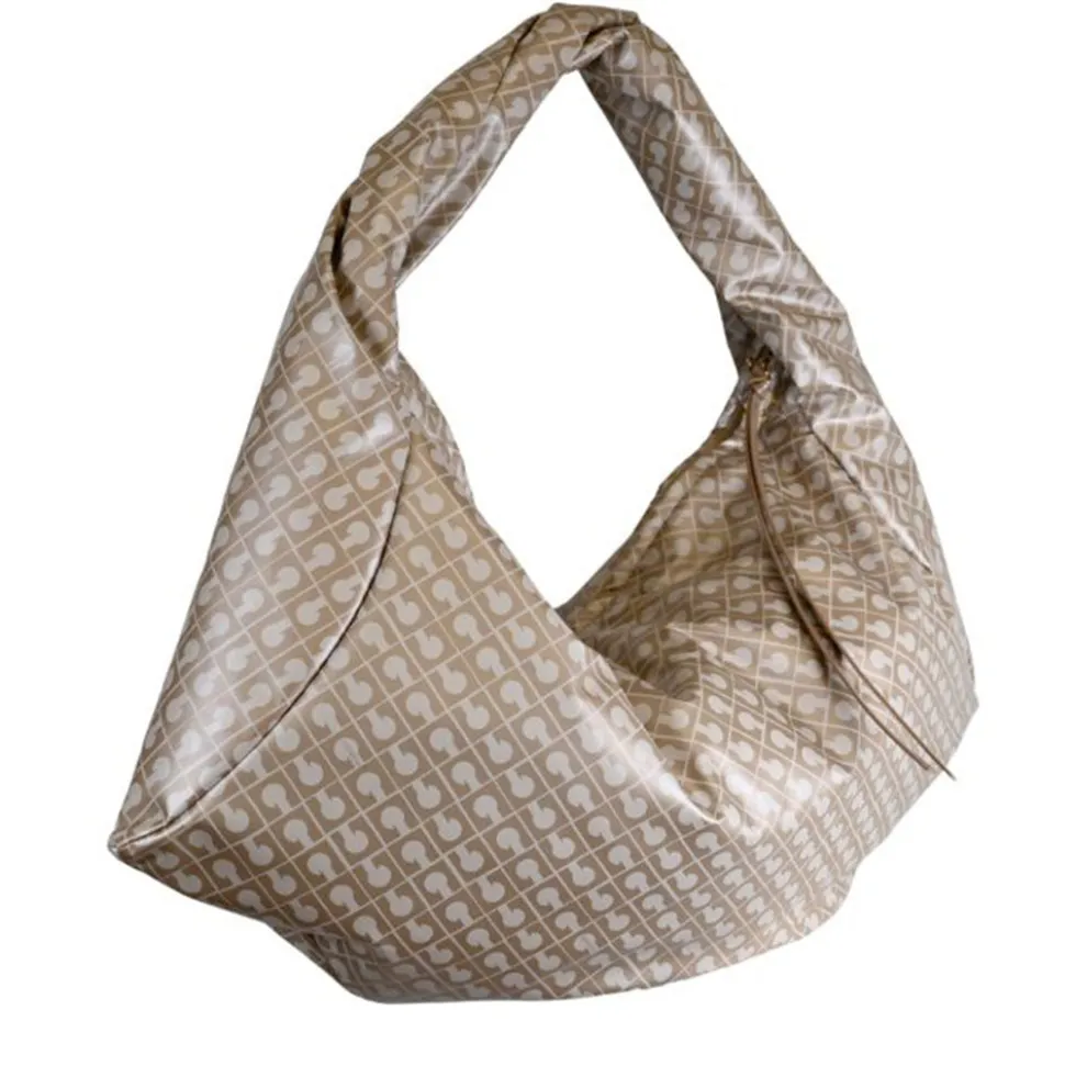 Hobo Bag Large GHERARDINI in Tessuto Softy color Creta
