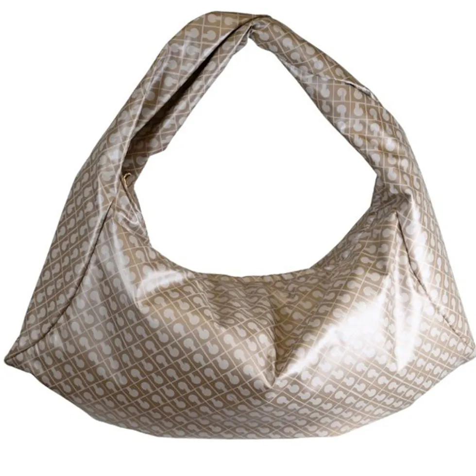Hobo Bag Large GHERARDINI in Tessuto Softy color Creta