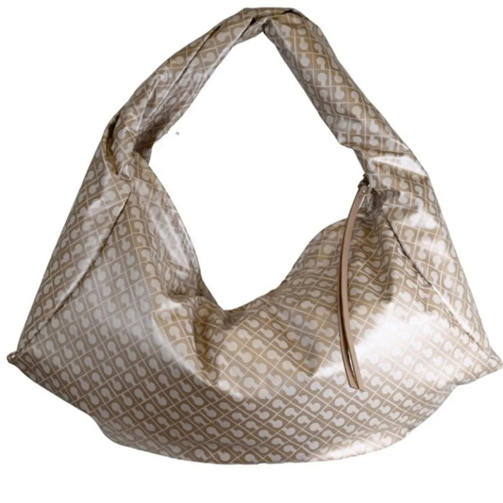 Hobo Bag Large GHERARDINI in Tessuto Softy color Creta