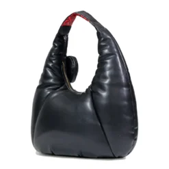 Hobo Bag LOVE MOSCHINO linea Puffy Logo Trapuntata Imbottita Nera