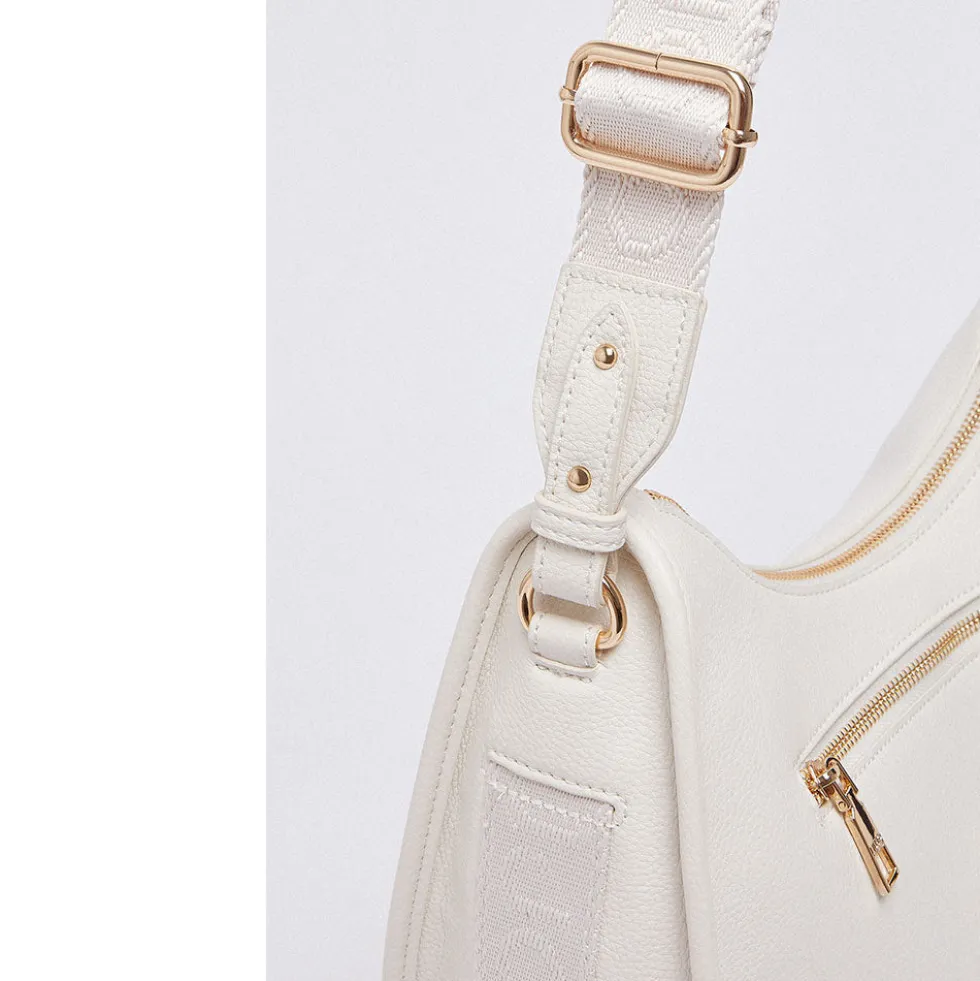 Hobo Bag Media Donna LIU JO Better stampa Bottalata color Crema