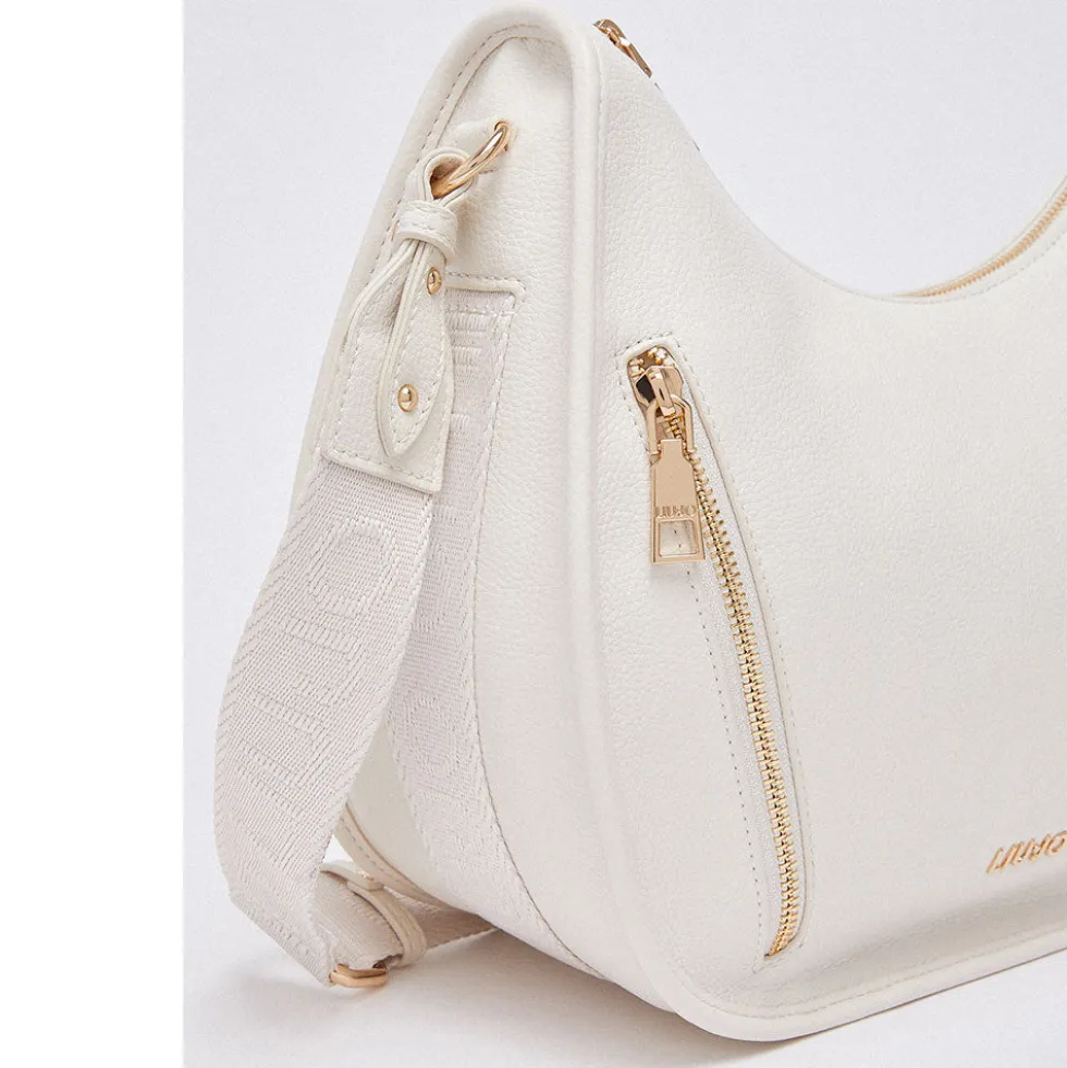 Hobo Bag Media Donna LIU JO Better stampa Bottalata color Crema