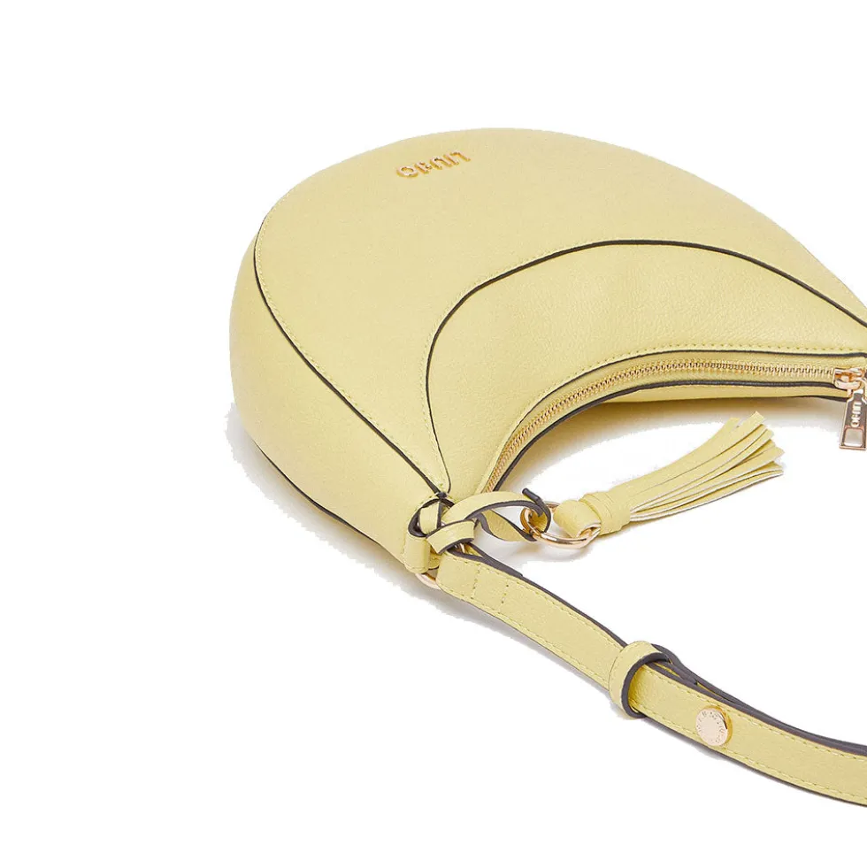 Hobo Bag Media Donna LIU JO stampa Bottalata Giallo Avocado con Charm