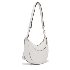 Hobo Bag Media Donna LIU JO stampa Bottalata color Panna con Charm