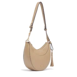 Hobo Bag Media Donna LIU JO stampa Bottalata color Fango con Charm