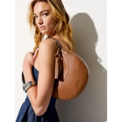 Hobo Bag Media Donna LIU JO stampa Bottalata color Cammello con Charm