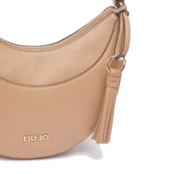 Hobo Bag Media Donna LIU JO stampa Bottalata color Cammello con Charm