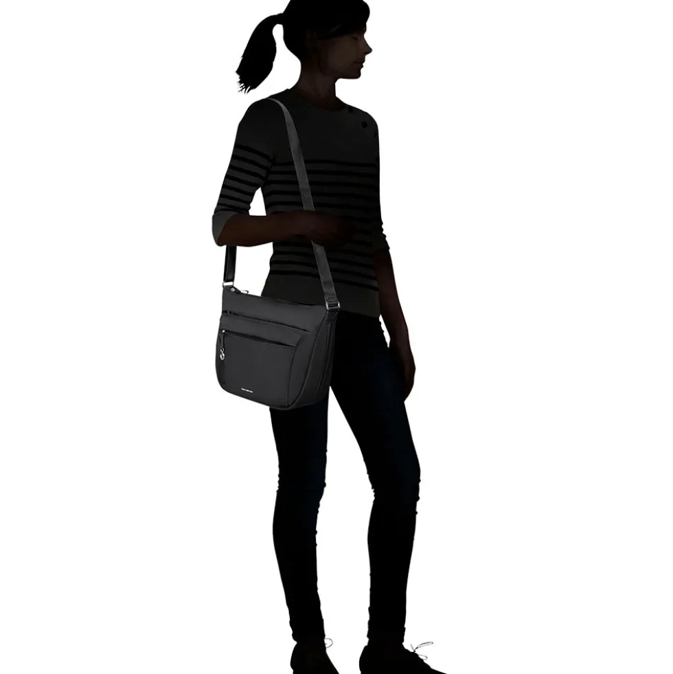 Hobo Bag Media Donna SAMSONITE linea Move 5.0 in Nylon Nero