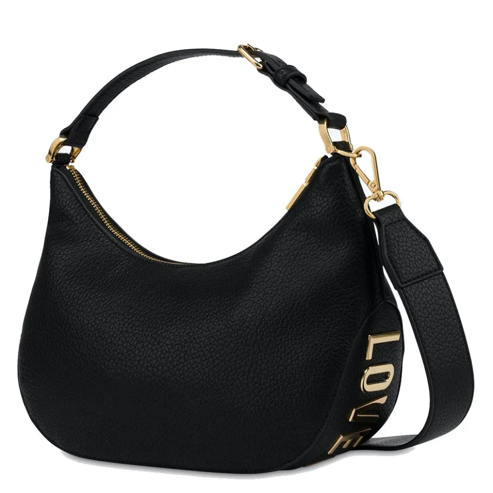 Hobo Bag Media LOVE MOSCHINO linea Giant Logo colore Nero