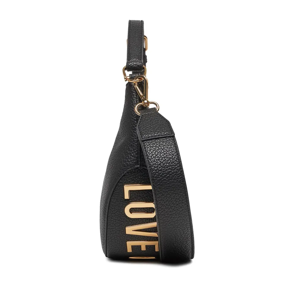 Hobo Bag Media LOVE MOSCHINO linea Giant Logo colore Nero