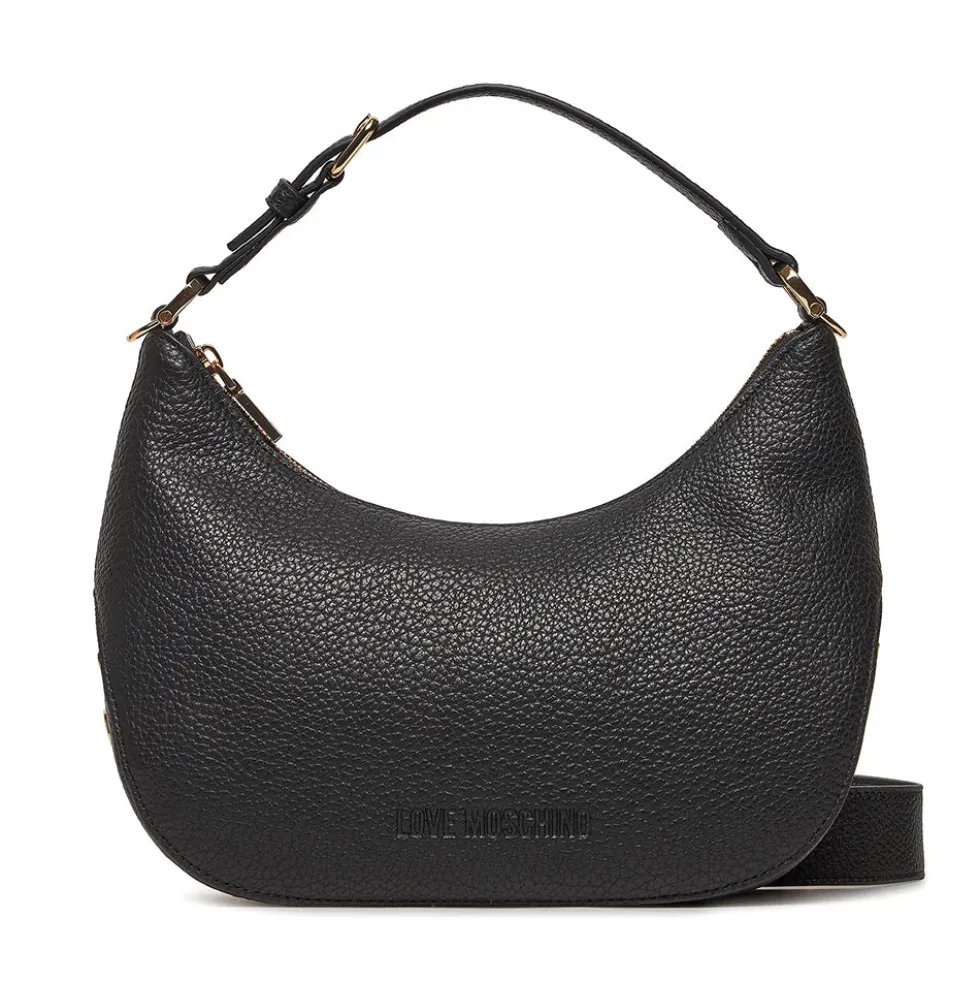 Hobo Bag Media LOVE MOSCHINO linea Giant Logo colore Nero