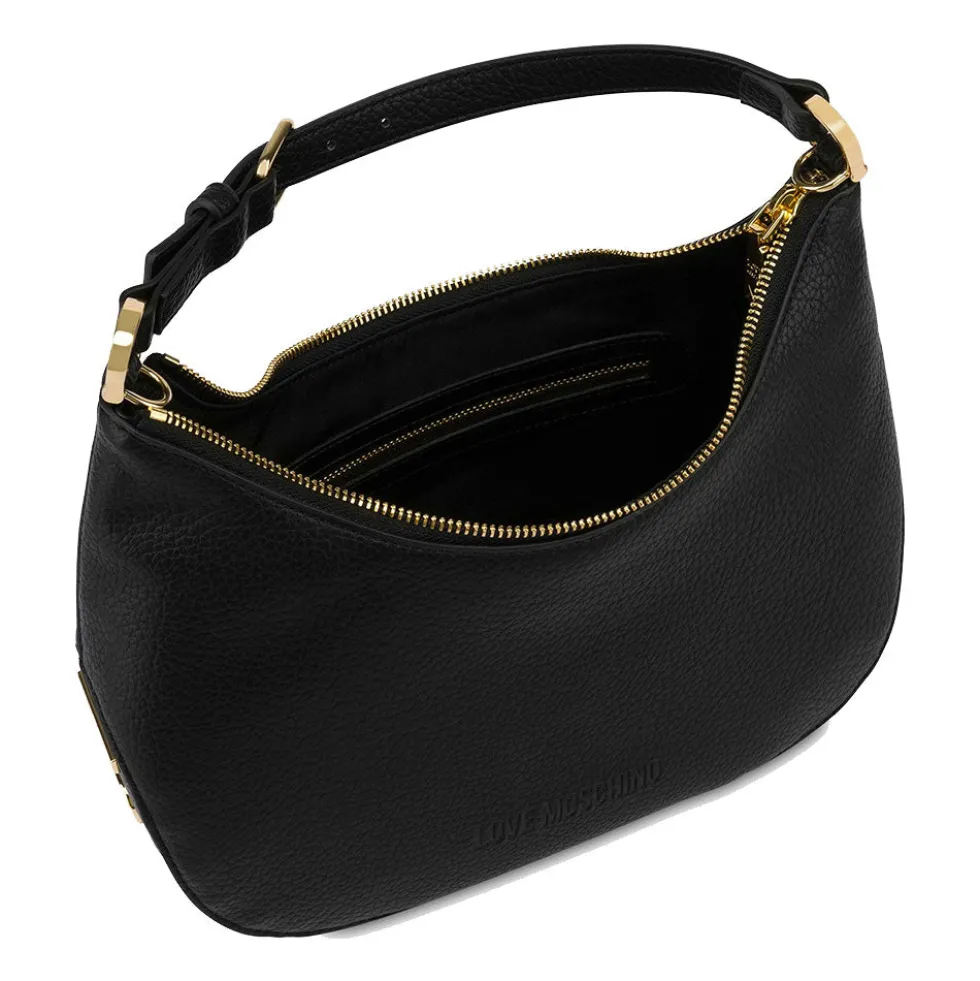 Hobo Bag Media LOVE MOSCHINO linea Giant Logo colore Nero